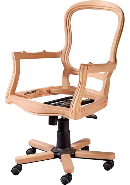 Vomere Klasik Döner Koltuk Cilasız Ham