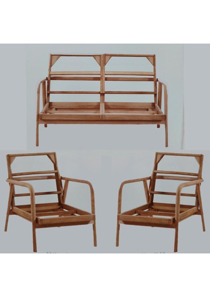 Audi Plus Çay Takımı Cilasız Ham