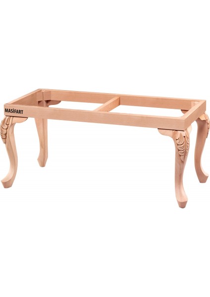 Videre 90 Lık Lükens Oymalı Puf Cilasız Ham