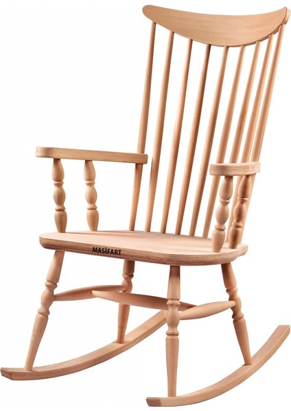 Molly Kırlangıç Tornalı Sallanır Koltuk Cilasız Ham