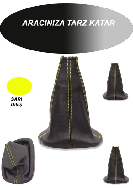 Seat Ibıza Hb Uyumlu Oto,araç Vites Körüğü Sarı Dikiş modelleri