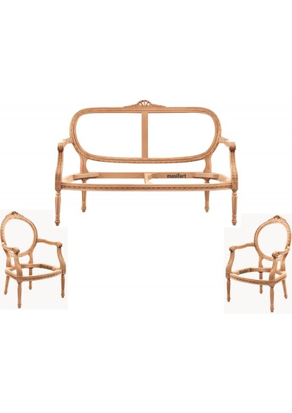 Aemul Papatya Çay Takımı Cilasız Ham