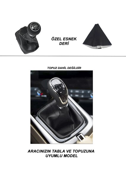 Ford Fıesta Uyumlu Oto,araba Vites Körüğü Siyah Dikiş modelleri