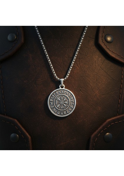 Vegvisir Viking Pusula Kolye Örme Zincir Kolye modelleri