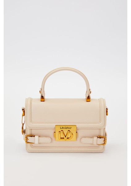 Krem Kemer Detaylı Omuz/el Çantası | Premium 930243