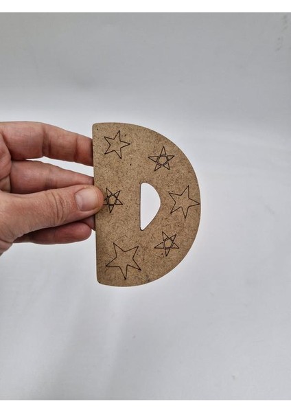 1 Adet Ahşap D Harfi Boyama Okul Dıy Etkinlik Aktivite Sanat 10 cm fiyatları