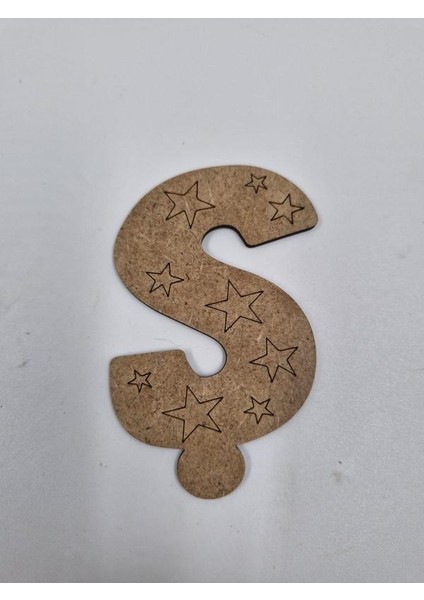 1 Adet Ahşap Ş Harfi Boyama Okul Dıy Etkinlik Aktivite Sanat 10 cm