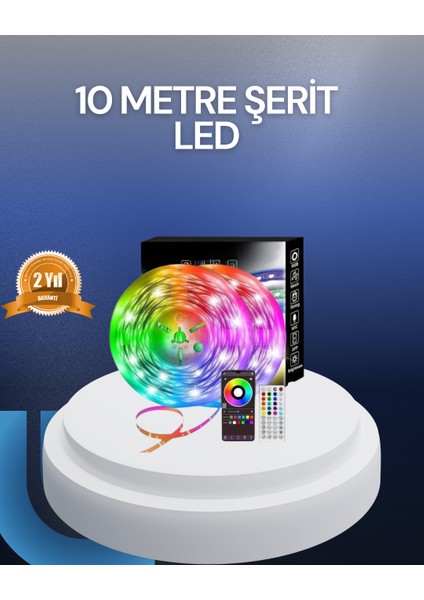 10 Metre USB Şerit LED Kumandalı Telefon Kontrollü