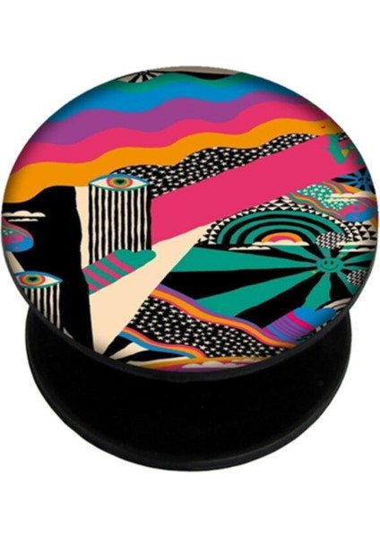 Popsocket Dijital Baskılı Telefon Tutacağı Telefon Parmak Tutucu Popsoket PS1371