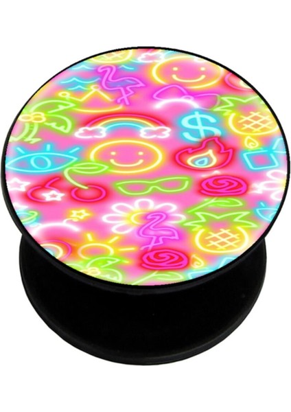 Popsocket Dijital Baskılı Telefon Tutacağı Telefon Parmak Tutucu Popsoket PS1179