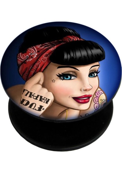 Popsocket Dijital Baskılı Telefon Tutacağı Telefon Parmak Tutucu Popsoket PS2199