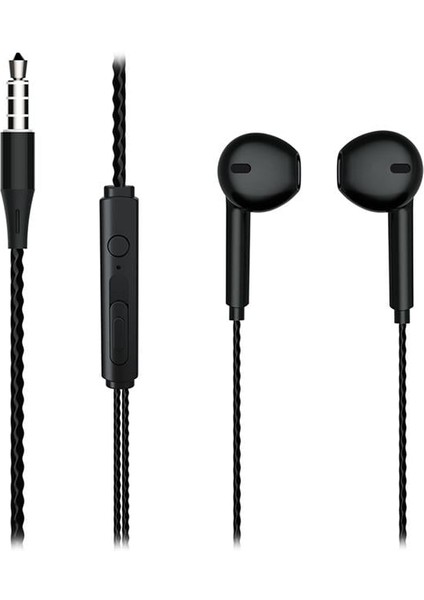 Lecoo EH104B 3.5 mm Jacklı Kablolu Kulak Içi Mikrofonlu Kulaklık Siyah