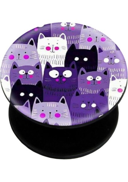 Popsocket Dijital Baskılı Telefon Tutacağı Telefon Parmak Tutucu Popsoket PS1803