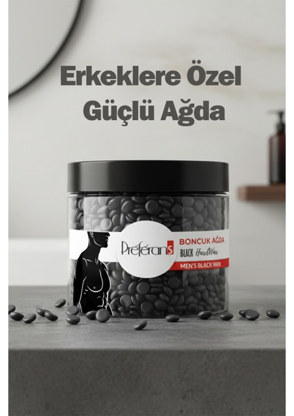 Black Erkeklere Özel Soyulabilen Boncuk Ağda – Sert ve Yoğun Kıl Tipleri| Profesyonel Güçlü Formül fırsatları
