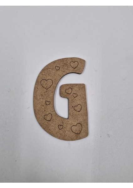 1 Adet Ahşap G Harfi Boyama Okul Dıy Etkinlik Aktivite Sanat 10 cm