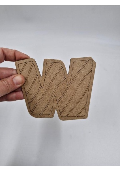 1 Adet Ahşap W Harfi Boyama Okul Dıy Etkinlik Aktivite Sanat 10 cm fiyatları
