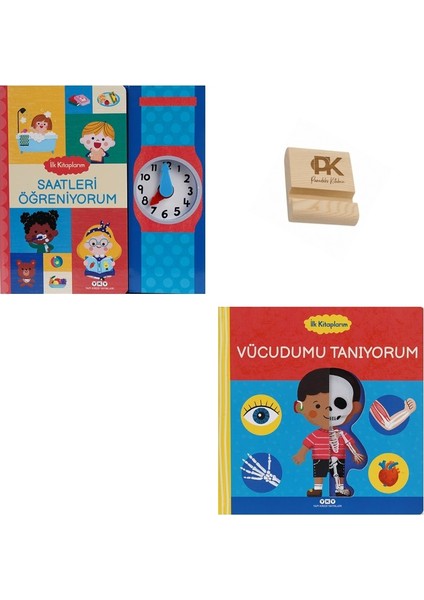 Yapı Kredi Ilk Kitaplarım Vücudumu Tanıyorum ve Saatleri Öğreniyorum 0-3 Yaş + Telefon Standı