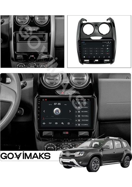 GOVİMAKS DACIA DUSTER 2014-2017 UYUMLU 2 GB RAM 32 GB HAFIZA ANDROID MULTIMEDIA TEYP