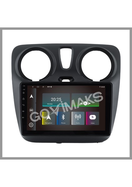 GOVİMAKS DACIA DOKKER 2013-2021 UYUMLU 2 GB RAM 32 GB HAFIZA ANDROID MULTIMEDIA TEYP