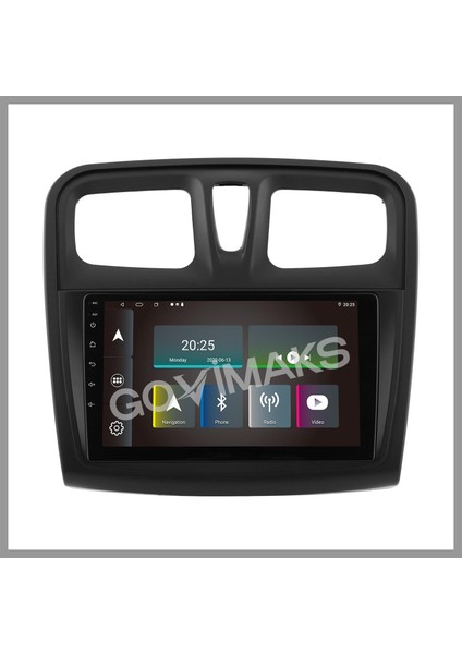 GOVİMAKS DACIA SANDERO LOGAN 2015-2018 UYUMLU 2 GB RAM 32 GB HAFIZA ANDROID MULTIMEDIA TEYP
