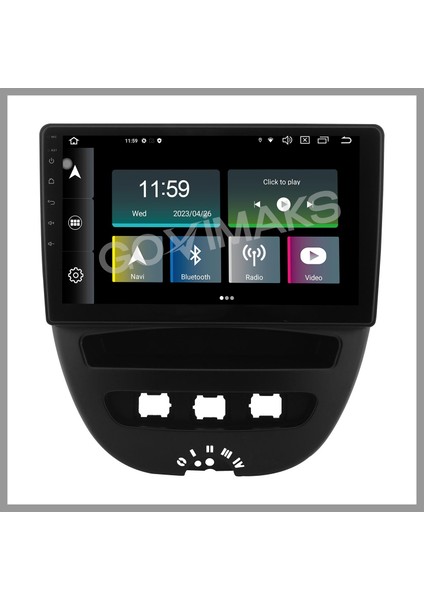 GOVİMAKS CITROEN C1 2007-2013 UYUMLU 2 GB RAM 32 GB HAFIZA ANDROID MULTIMEDIA TEYP