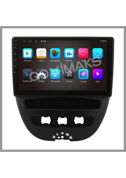 GOVİMAKS CITROEN C1 2007-2013 UYUMLU 6 GB RAM 128 GB HAFIZA ANDROID MULTIMEDIA TEYP