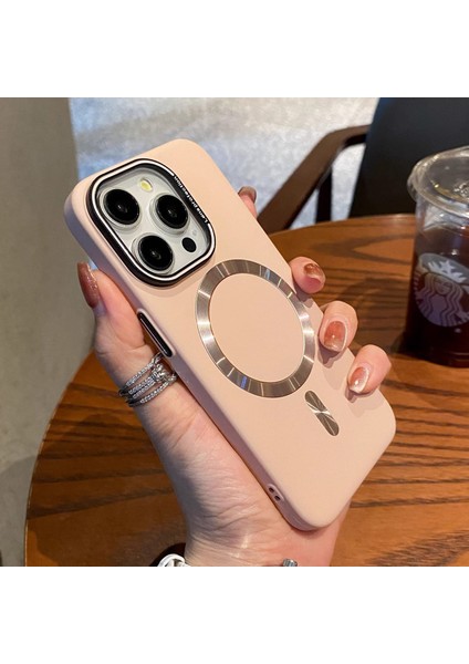Iphone 16 Plus Uyumlu Lens Koruma Hediyeli Mat Magsafe Özellikli Kılıf