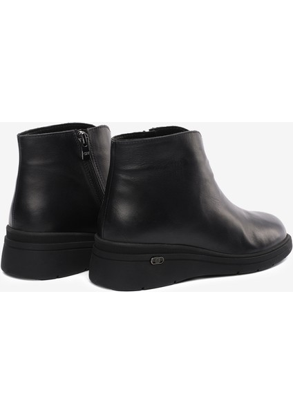 Kadın Siyah Hakiki Deri Comfort Bot 5K2WB59151