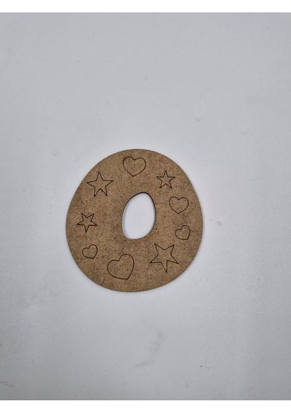 1 Adet Ahşap O Harfi Boyama Okul Dıy Etkinlik Aktivite Sanat 10 cm