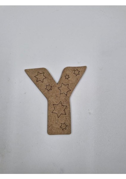 1 Adet Ahşap Y Harfi Boyama Okul Dıy Etkinlik Aktivite Sanat 10 cm