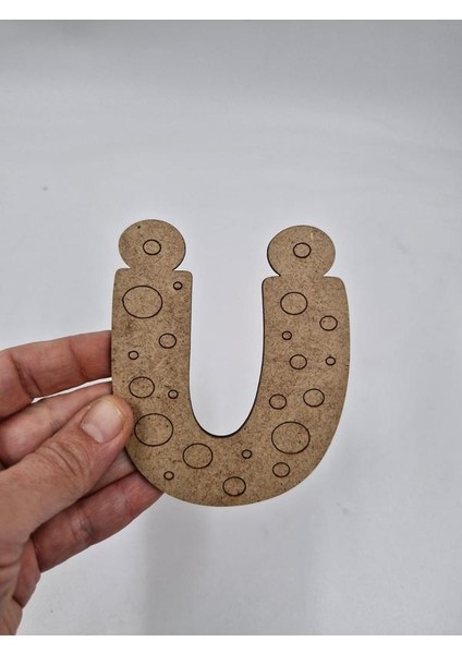 1 Adet Ahşap Ü Harfi Boyama Okul Dıy Etkinlik Aktivite Sanat 10 cm fiyatları