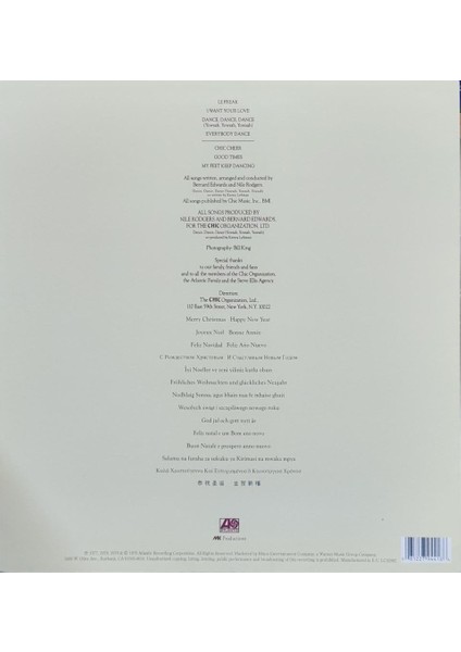 Chic – Les Plus Grands Succes De Chic = Chic's Greatest Hits Lp fiyatları