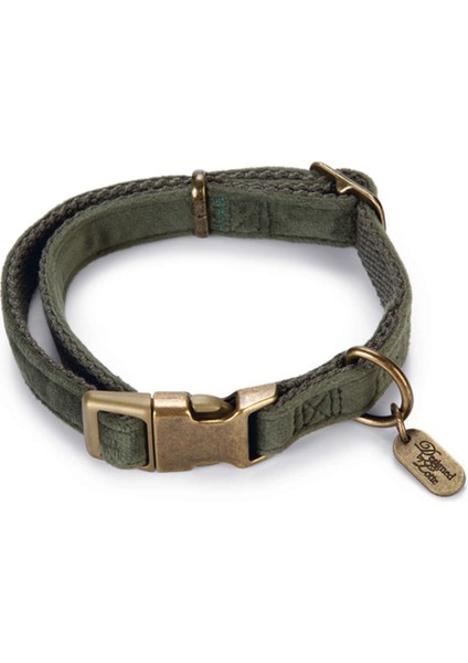 Nrzsnt Beeztees Dbl Köpek Tasması, Kadife, Nefti, 26-40CM, 15MM