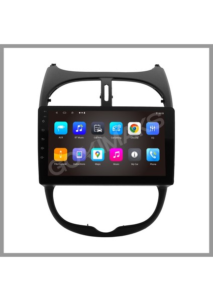 GOVİMAKS PEUGEOT 206 2002-2010 UYUMLU 2 GB RAM 32 GB HAFIZA ANDROID MULTIMEDIA TEYP