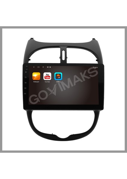 GOVİMAKS PEUGEOT 206 2002-2010 UYUMLU 2 GB RAM 32 GB HAFIZA ANDROID MULTIMEDIA TEYP