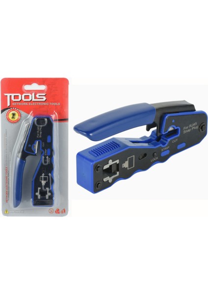 Yeni Nesil Mavi Ez CAT7/CAT6A/CAT6 8P8C Utp Yeni Nesil Sıkma Pensesi RJ45 RJ11 RJ12 Crimper Pensesi Network Aksesuarları fiyatları