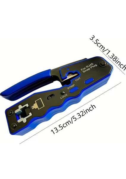 Yeni Nesil Mavi Ez CAT7/CAT6A/CAT6 8P8C Utp Yeni Nesil Sıkma Pensesi RJ45 RJ11 RJ12 Crimper Pensesi Network Aksesuarları indirimleri