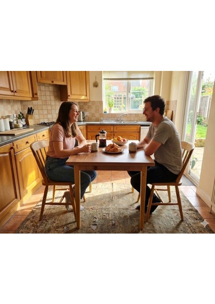 Iskandinav Tarzı Modern Çalışma ve Yemek Masası - 90X70 cm Ahşap Ayahlı 1.sınıf Mdf Meşe Desenli indirimleri