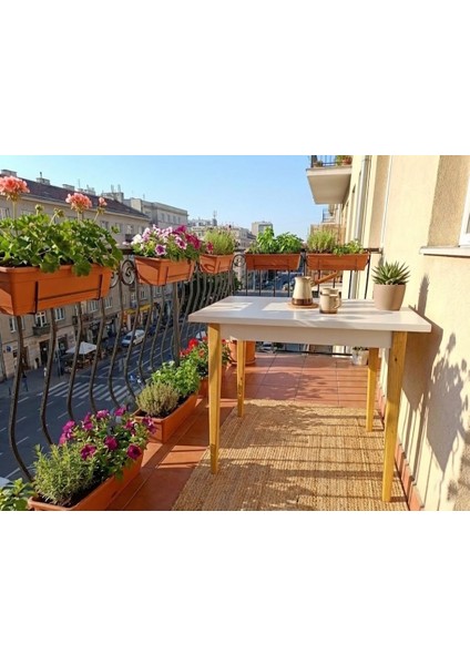 Iskandinav Tarzı Modern Çalışma ve Yemek Masası - 90X70 cm Ahşap Ayahlı 1.sınıf Mdf Meşe Desenli