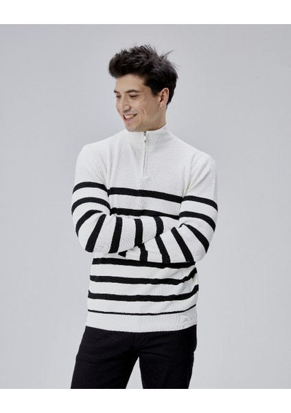 Erkek Triko Kazak Arpol Dik Yaka Fermuarlı Pl fiyatları