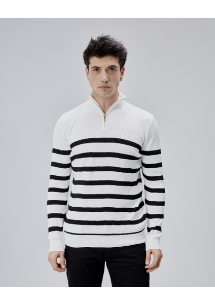 Erkek Triko Kazak Arpol Dik Yaka Fermuarlı Pl modelleri