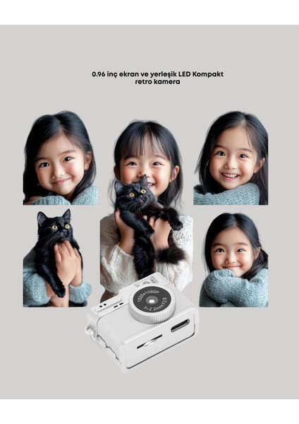 Bfs Taşınabilir Cep Boy Dijital Kamera LED Işıklı 1080P Video Çekim indirimleri