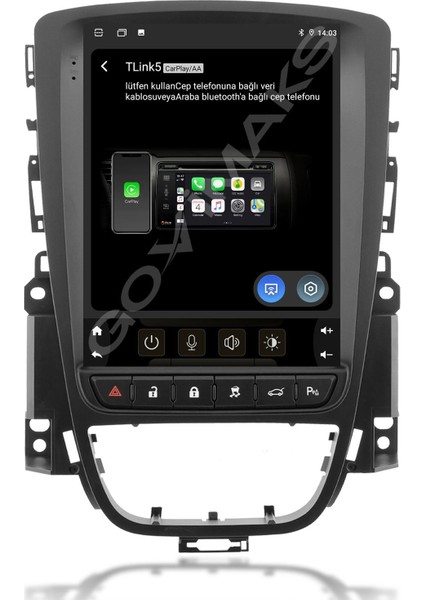 GOVİMAKS OPEL ASTRA J 2009-2016 UYUMLU TESLA 4 GB RAM 64 GB HAFIZA ANDROID MULTIMEDIA TEYP