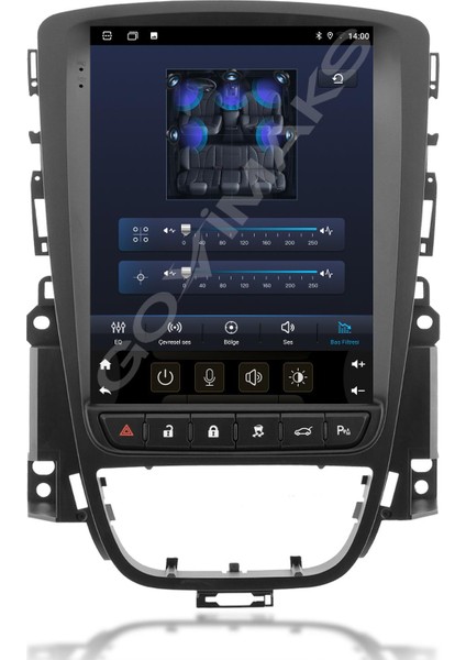 GOVİMAKS OPEL ASTRA J 2009-2016 UYUMLU TESLA 4 GB RAM 64 GB HAFIZA ANDROID MULTIMEDIA TEYP