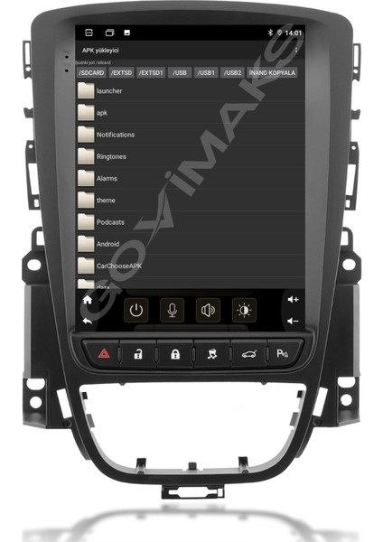 GOVİMAKS OPEL ASTRA J 2009-2016 UYUMLU TESLA 4 GB RAM 64 GB HAFIZA ANDROID MULTIMEDIA TEYP