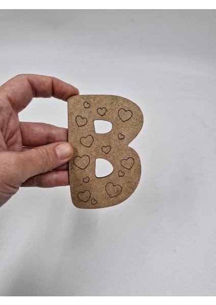 1 Adet Ahşap B Harfi Boyama Okul Dıy Etkinlik Aktivite Sanat 10 cm fiyatları