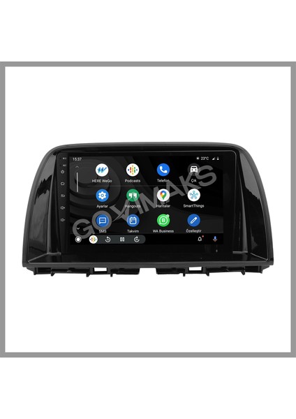 GOVİMAKS MAZDA CX-5 2013 2016 PIANO BLACK UYUMLU 8 GB RAM 128 GB HAFIZA ANDROID MULTIMEDIA TEYP