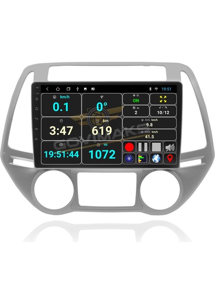 GOVİMAKS HYUNDAİ İ20 2009-2014 UYUMLU 2 GB RAM 32 GB HAFIZA ANDROID MULTIMEDIA TEYP