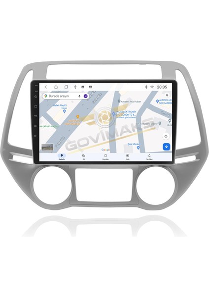GOVİMAKS HYUNDAİ İ20 2009-2014 UYUMLU 2 GB RAM 32 GB HAFIZA ANDROID MULTIMEDIA TEYP