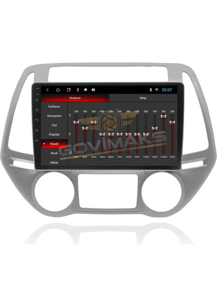 HYUNDAİ İ20 2009-2014 UYUMLU 8 GB RAM 128 GB HAFIZA ANDROID MULTIMEDIA TEYP indirimleri